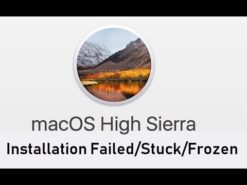 help mac high sierra install stuck for hours cannot finish